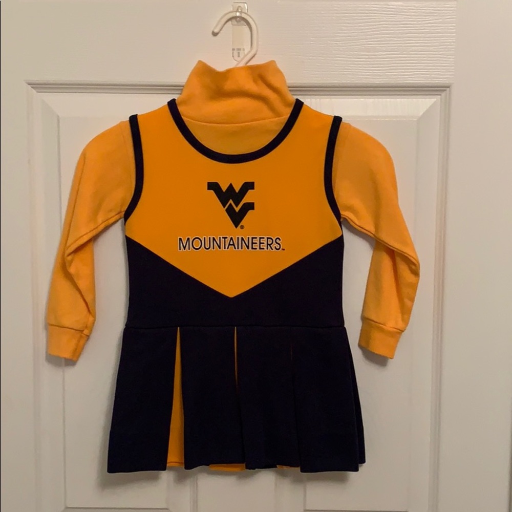 WVU Cheerleader 2 Piece Cheerleader Outfit